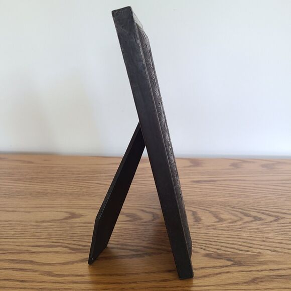 Vintage Distressed Floral Embossed 4x6 Photo Frame Pier One World Market Vibe - Picture 9 of 10